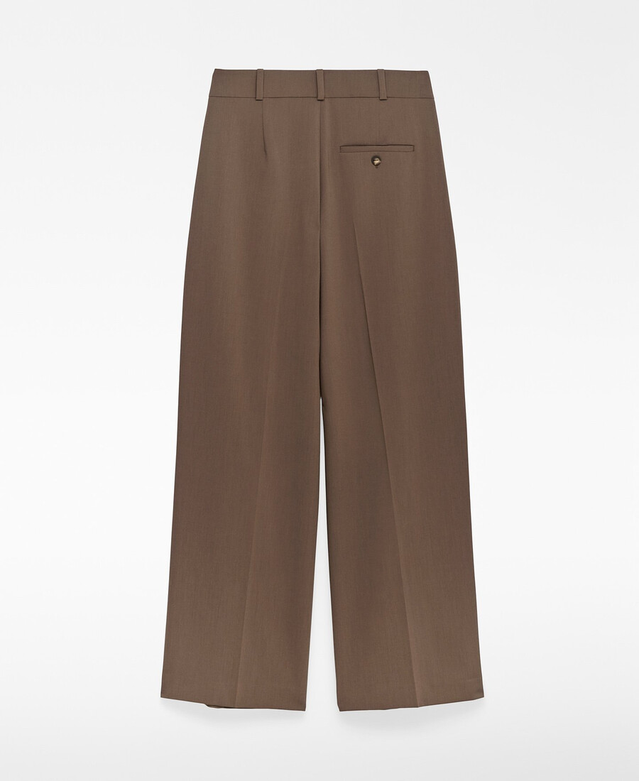 pantaloni sartoriali a gamba larga da donna