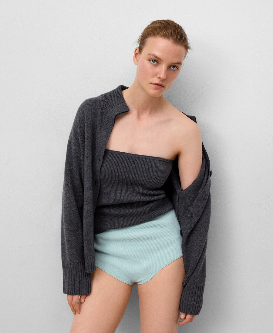 culotte donna in maglia a coste inglesi