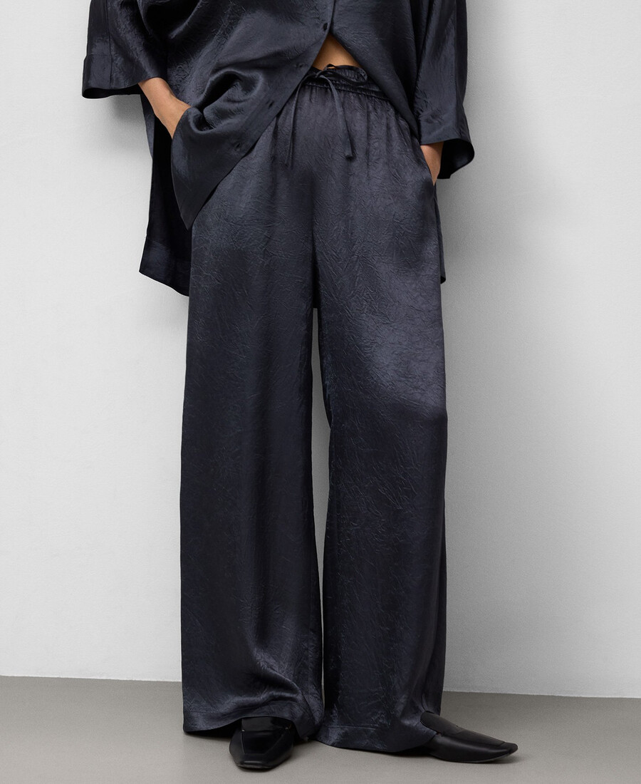 pantaloni pigiama in raso da donna