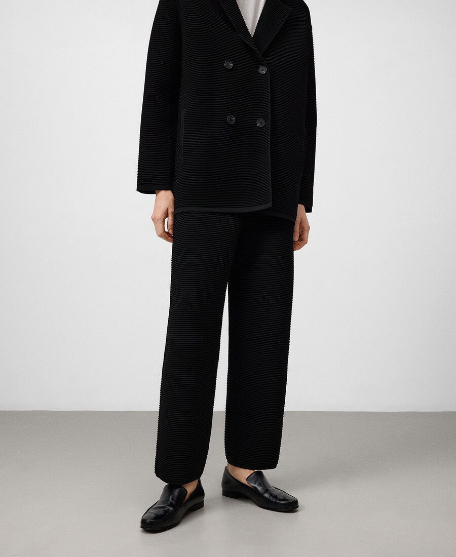 pantaloni strutturati a canna da donna