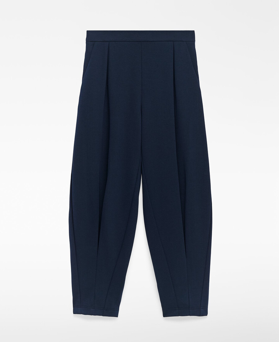 pantaloni jogger con gamba arrotondata da donna