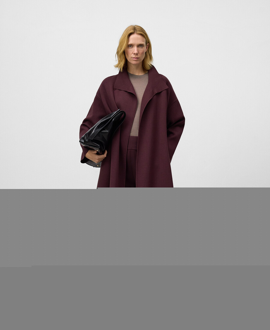 pantaloni dritti in maglia da donna