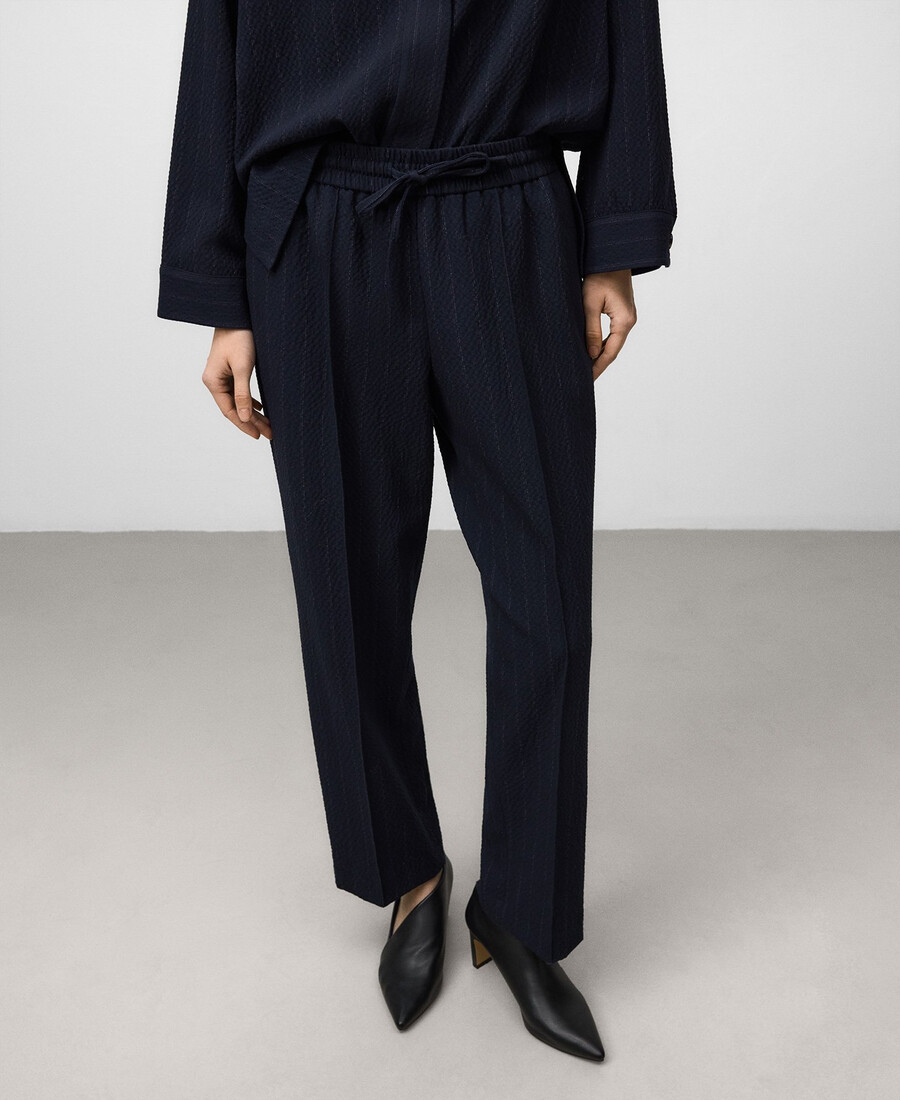 pantaloni jogger a righe da donna