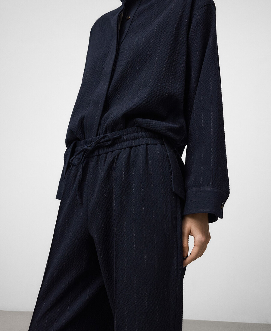 pantaloni jogger a righe da donna