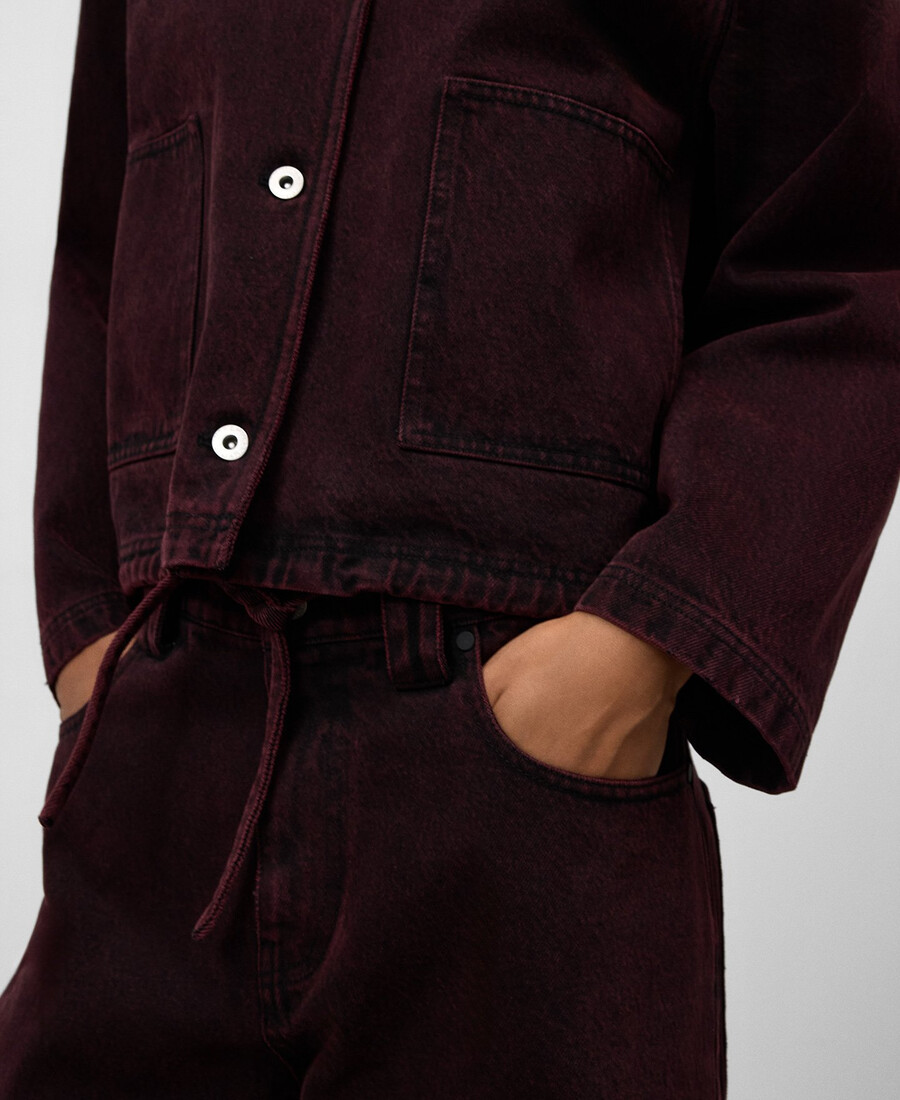 pantaloni da donna in denim lavato alla caviglia