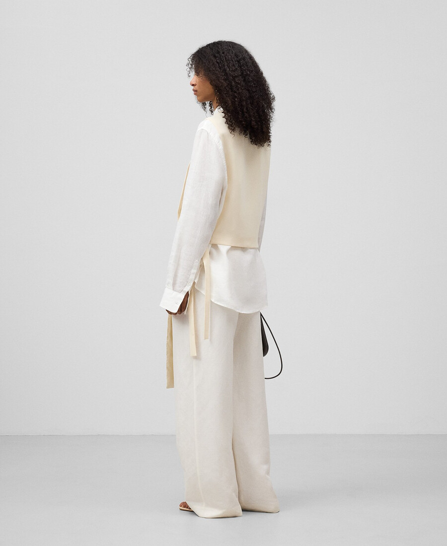 gilet combinato asimmetrico donna