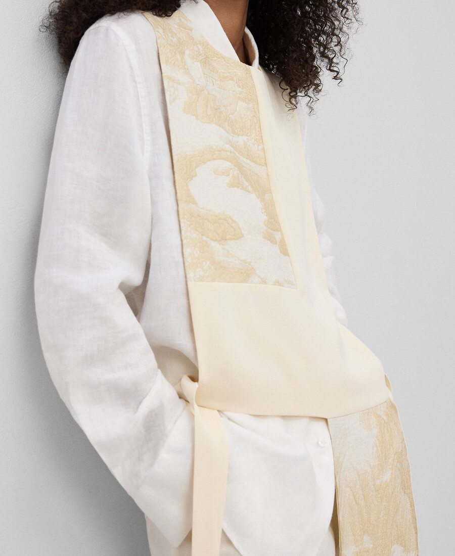gilet combinato asimmetrico donna
