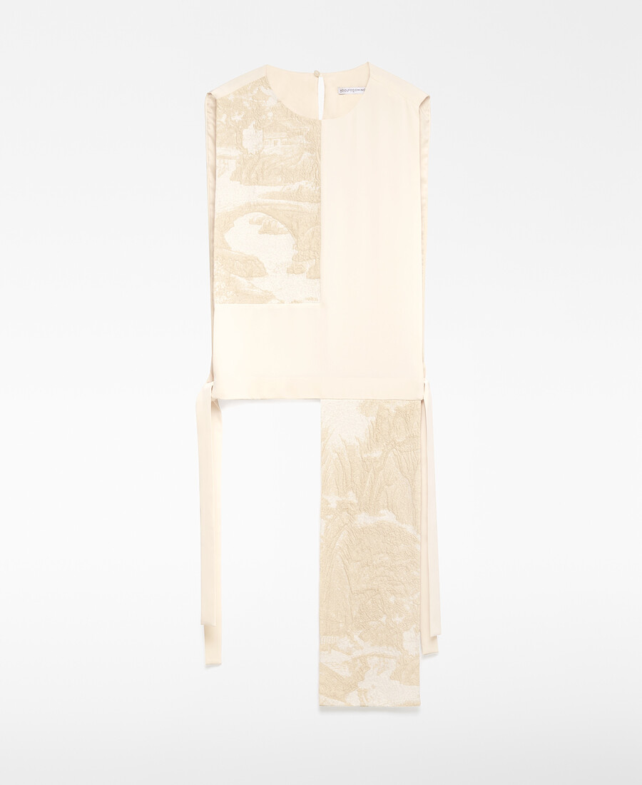 gilet combinato asimmetrico donna