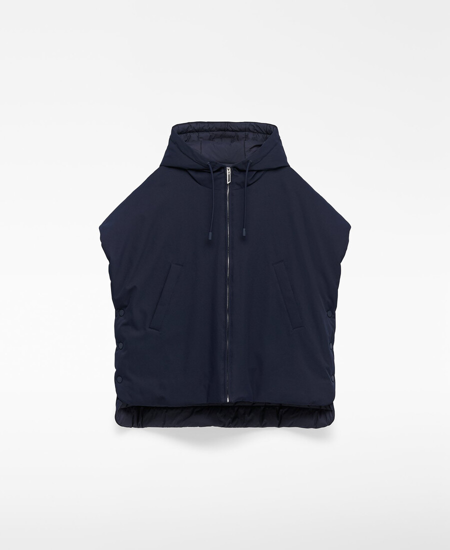 gilet imbottito con cappuccio donna