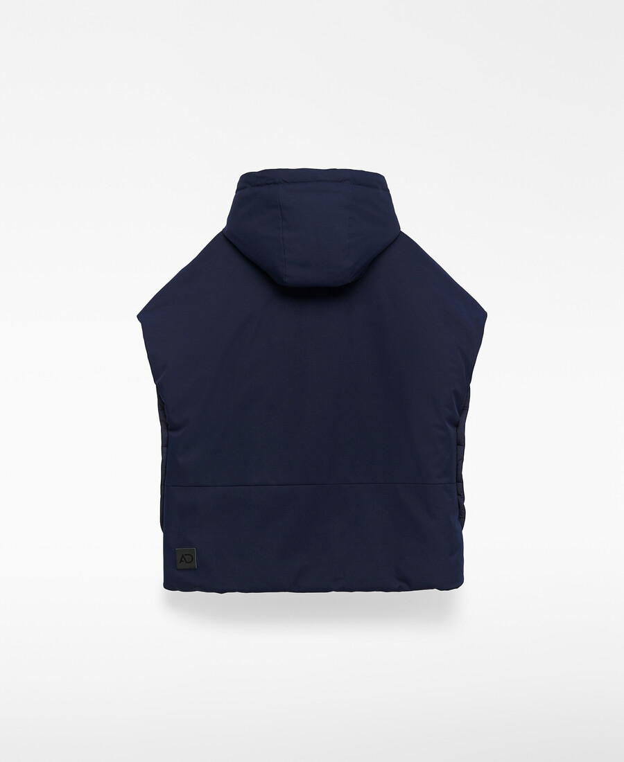 gilet imbottito con cappuccio donna