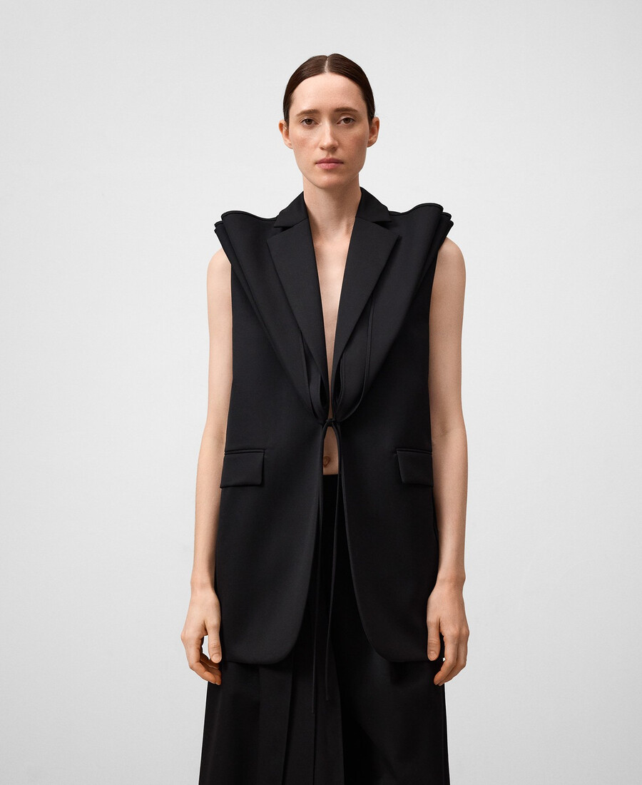 gilet sartoriale convertibile donna