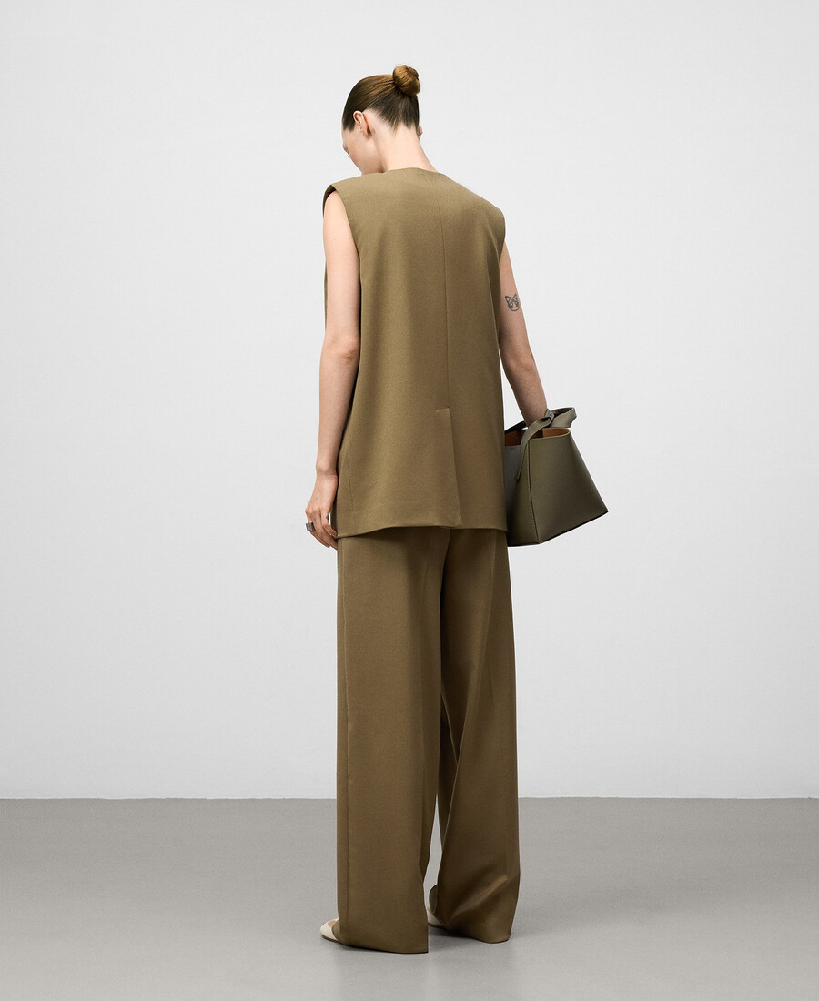 gilet incrociato davanti donna