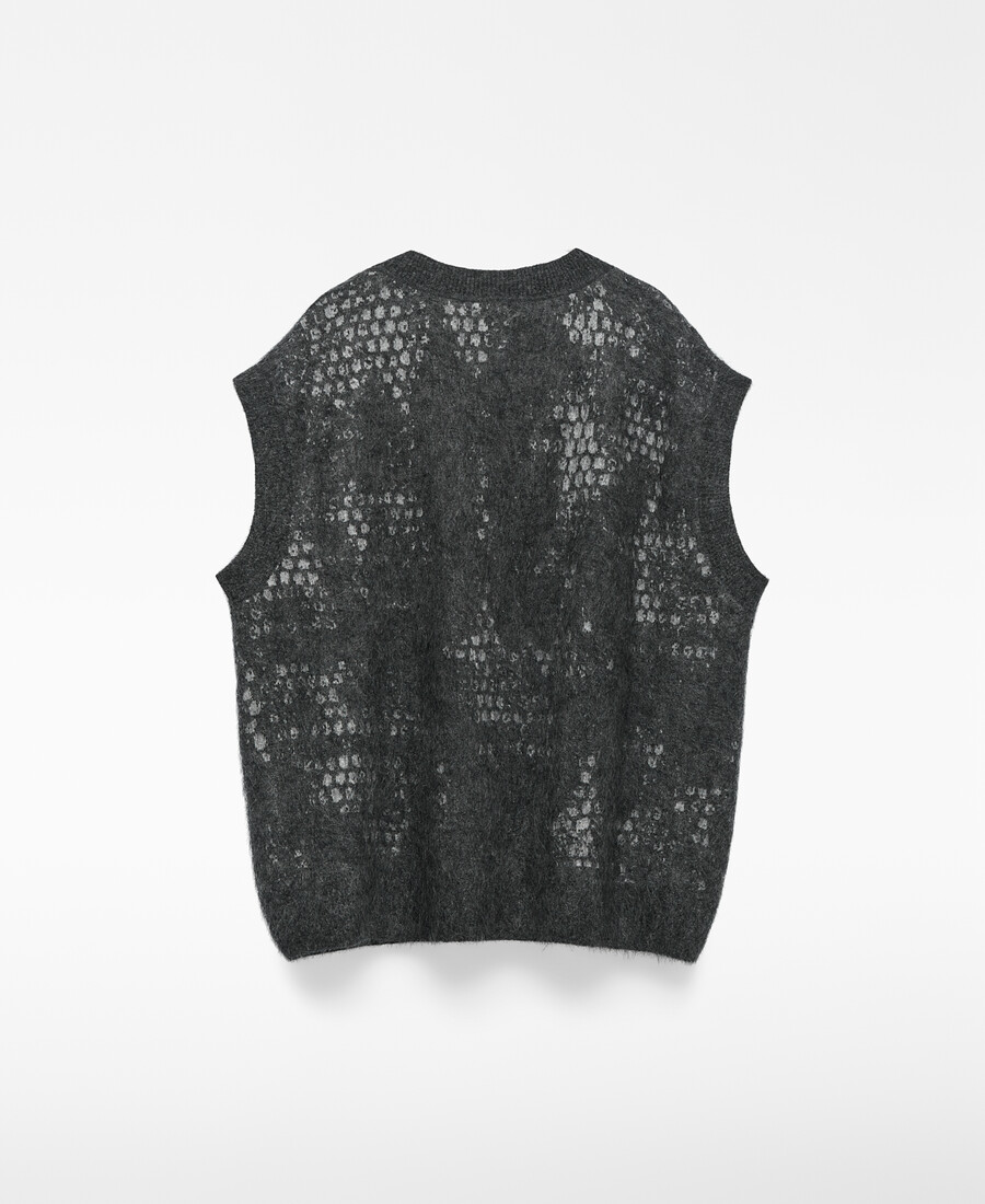 gilet in maglia jacquard da donna
