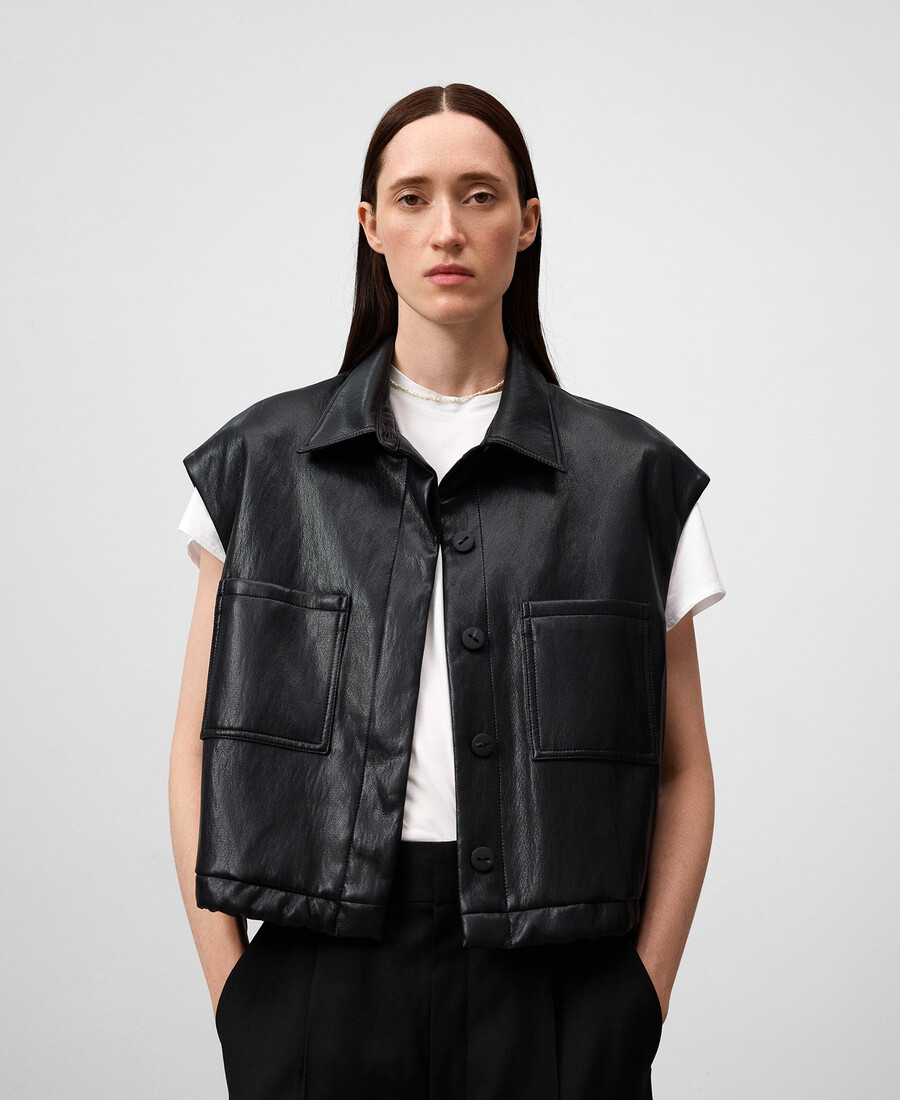 gilet in pelle e non in pelle da donna