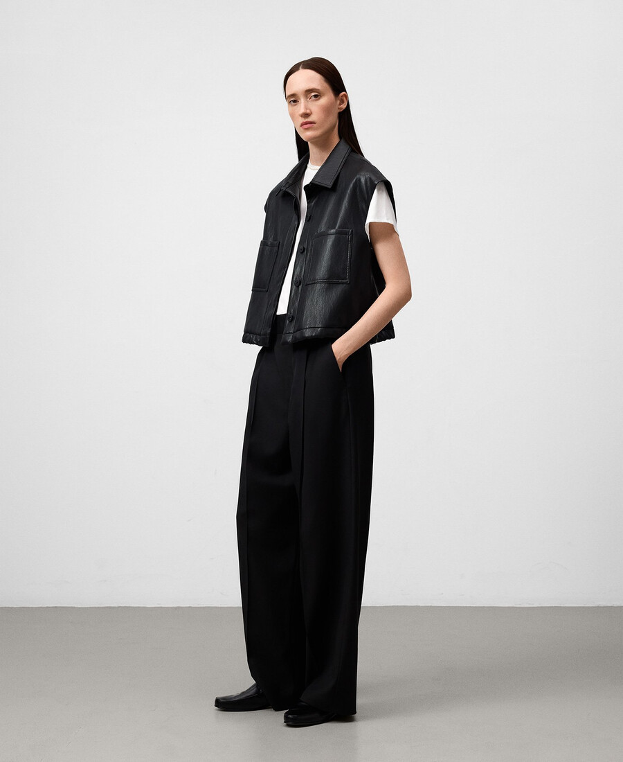 gilet in pelle e non in pelle da donna