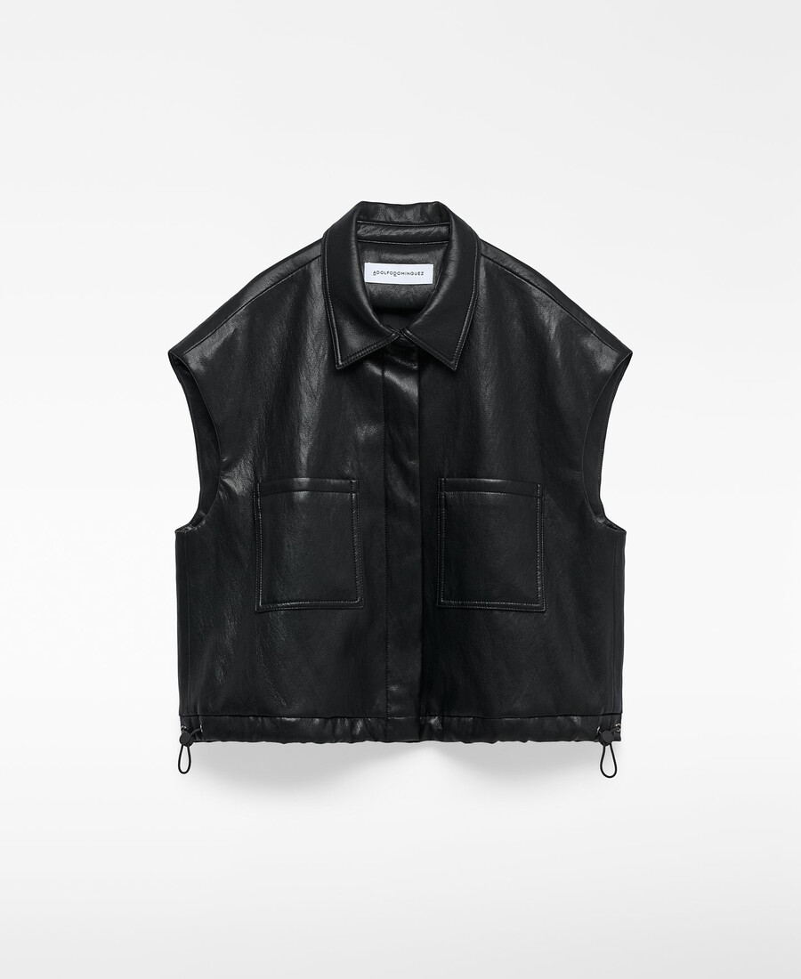 gilet in pelle e non in pelle da donna