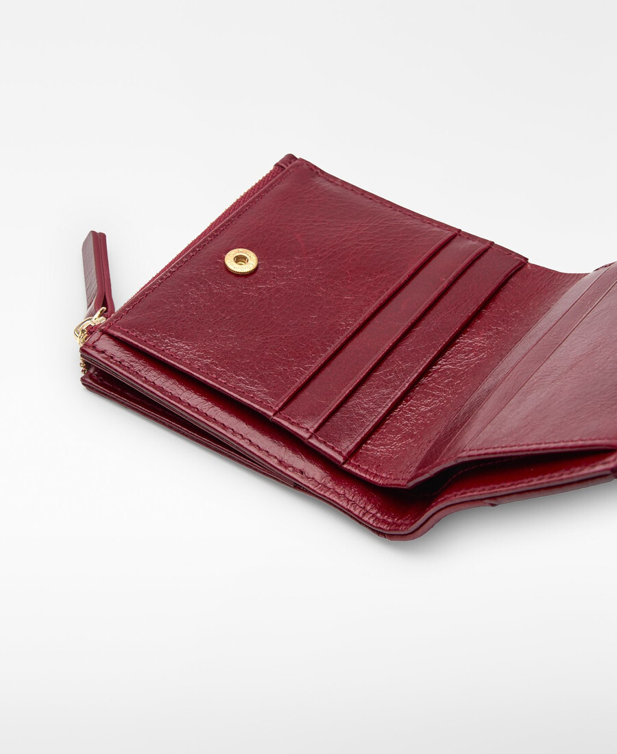 portafoglio donna in pelle patchwork