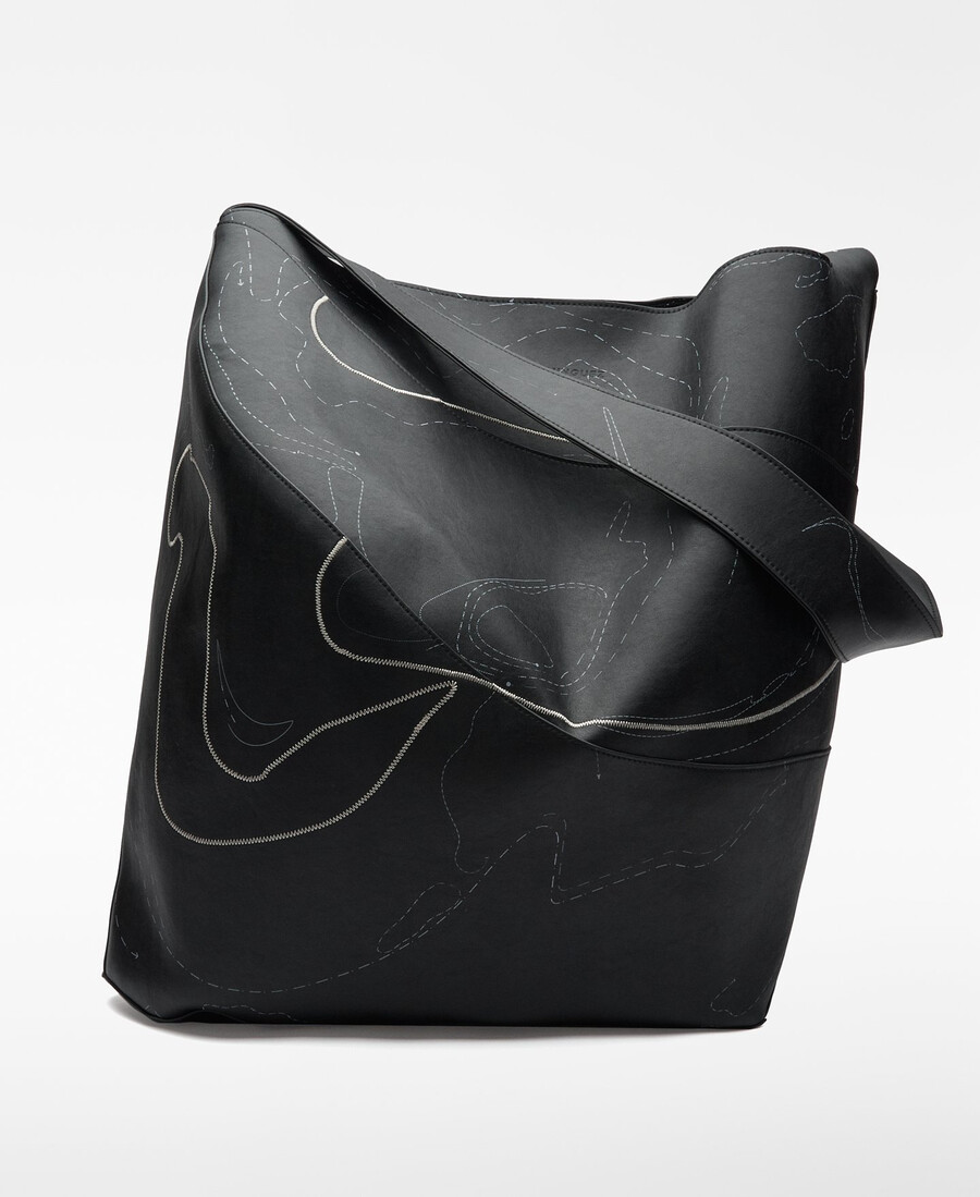 borsa shopper maxi destrutturata uomo