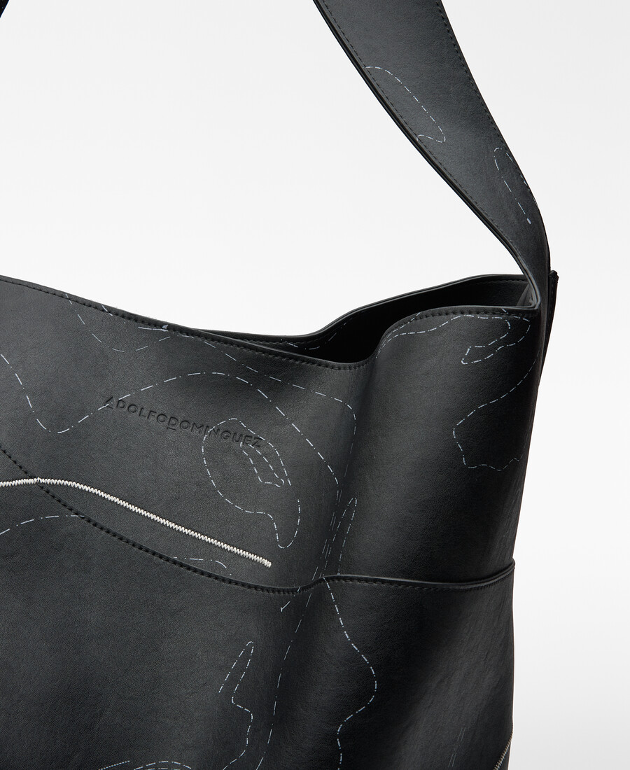 borsa shopper maxi destrutturata uomo