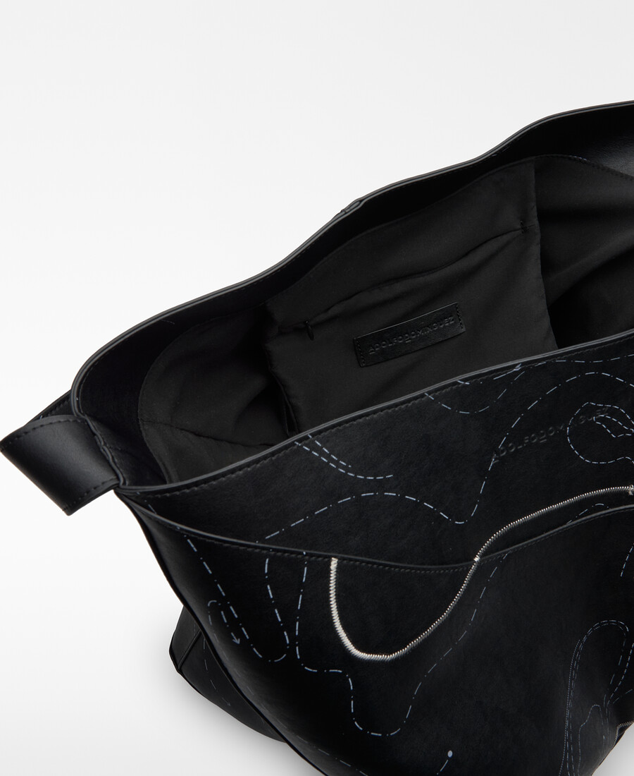 borsa shopper maxi destrutturata uomo