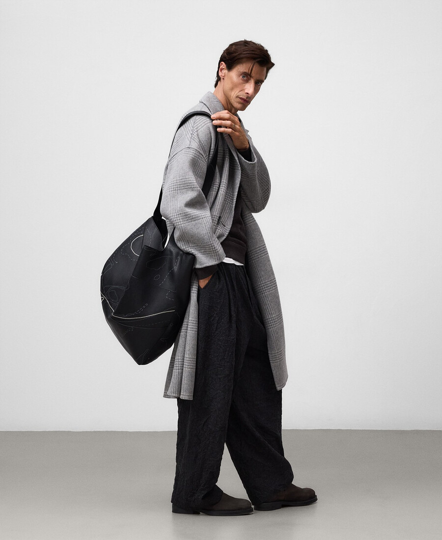 borsa shopper maxi destrutturata uomo