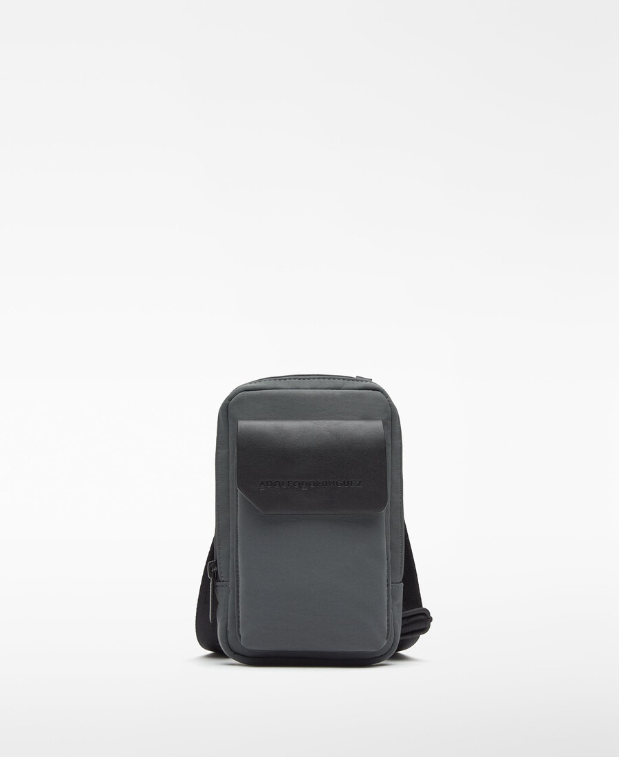 porta cellulare in nylon da uomo
