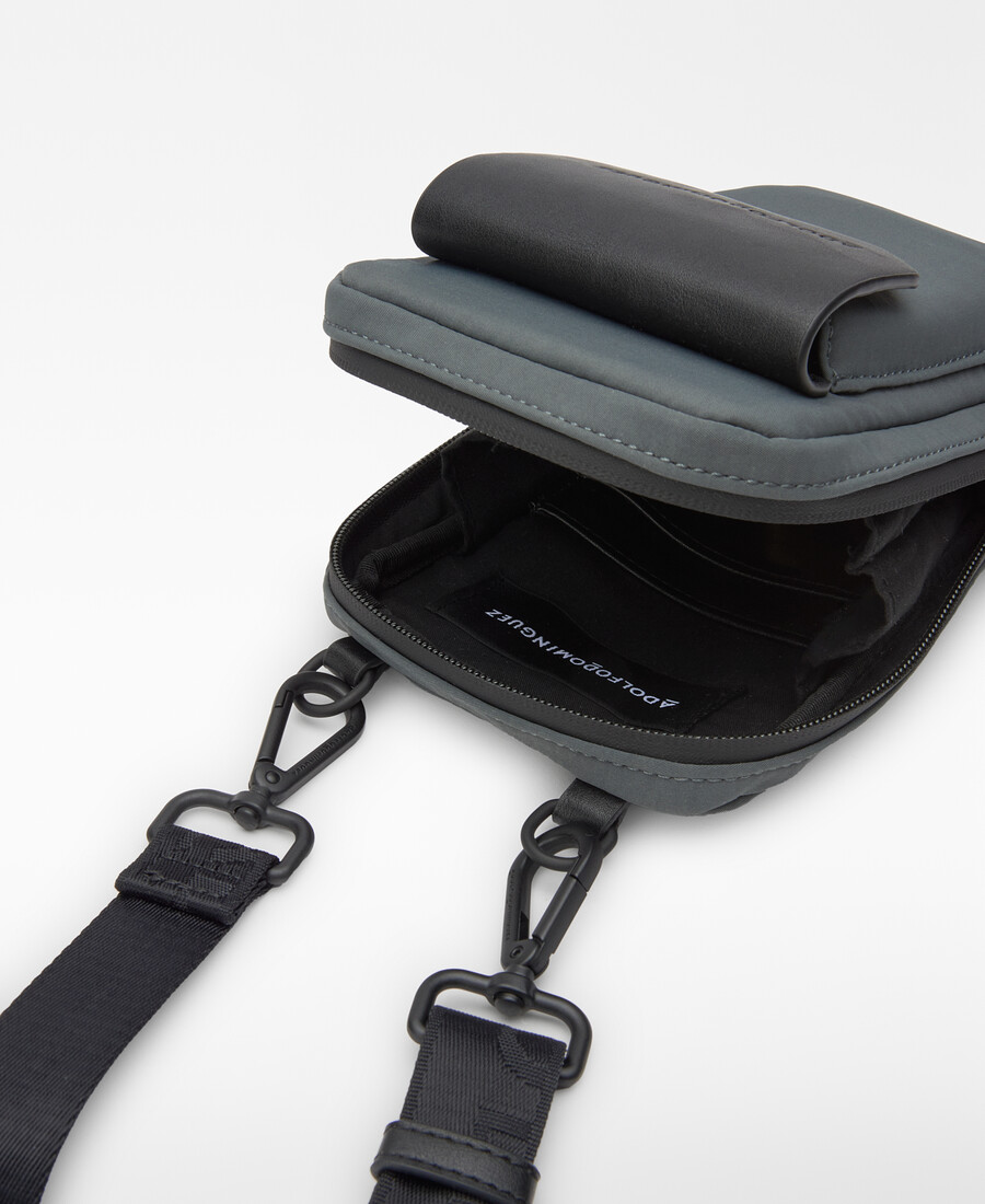 porta cellulare in nylon da uomo