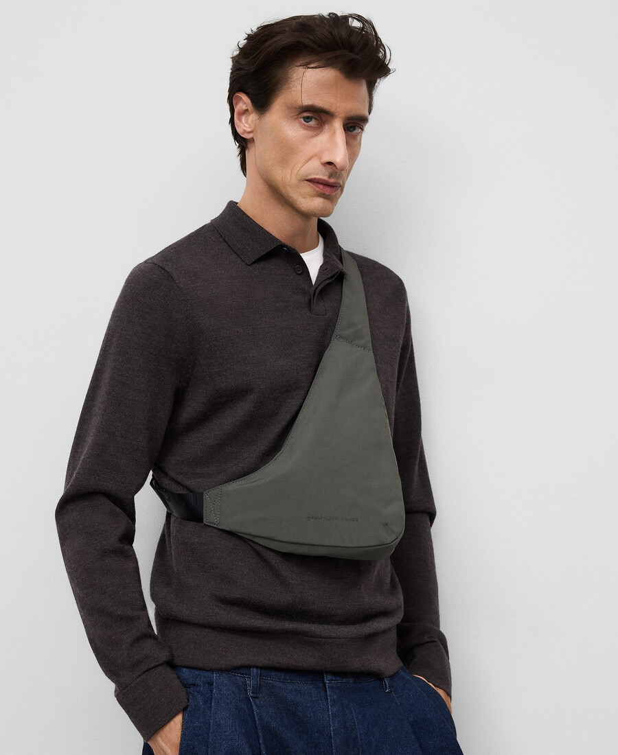 tracolla in nylon da uomo