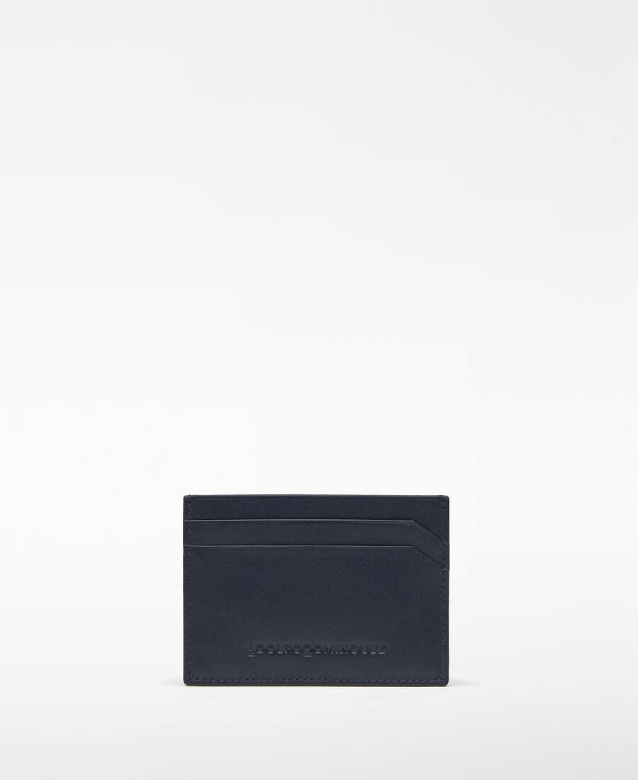 porta carte in pelle bicolore da uomo