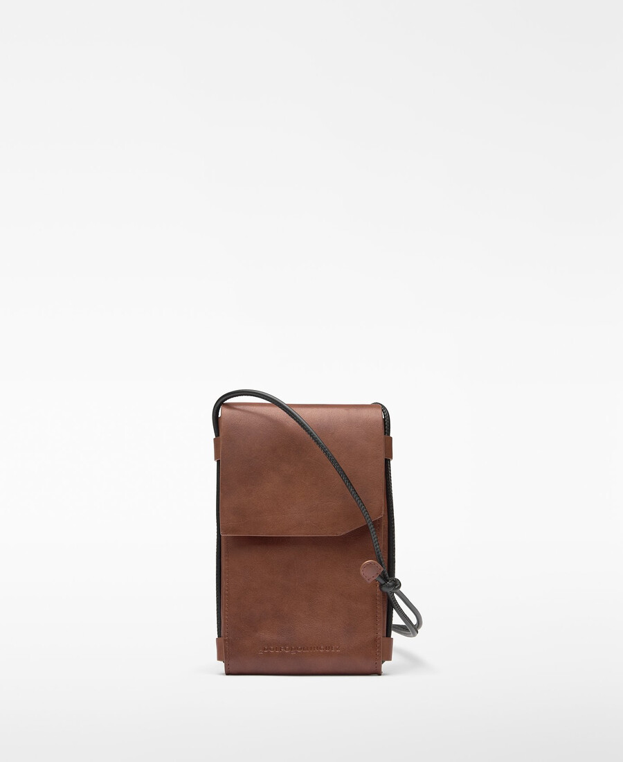 porta cellulare in pelle da uomo