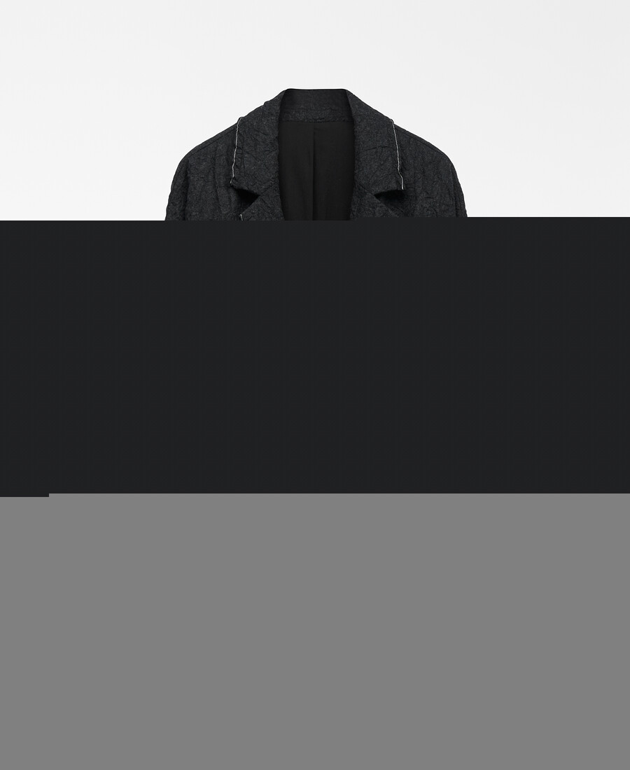 blazer oversize stropicciato da uomo