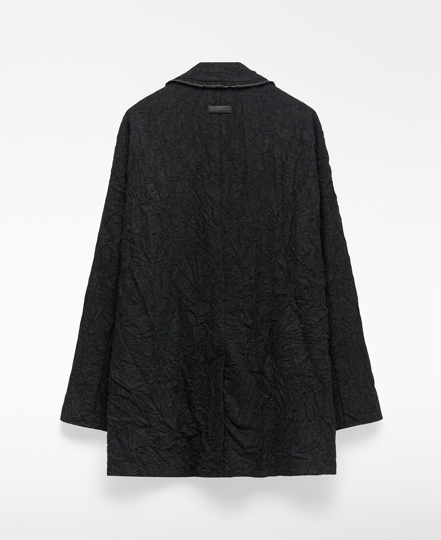 blazer oversize stropicciato da uomo