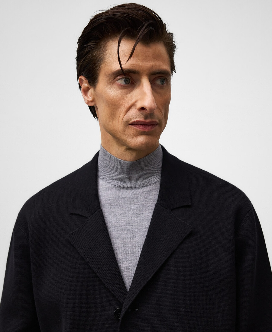 blazer in maglia dalla vestibilità rilassata da uomo