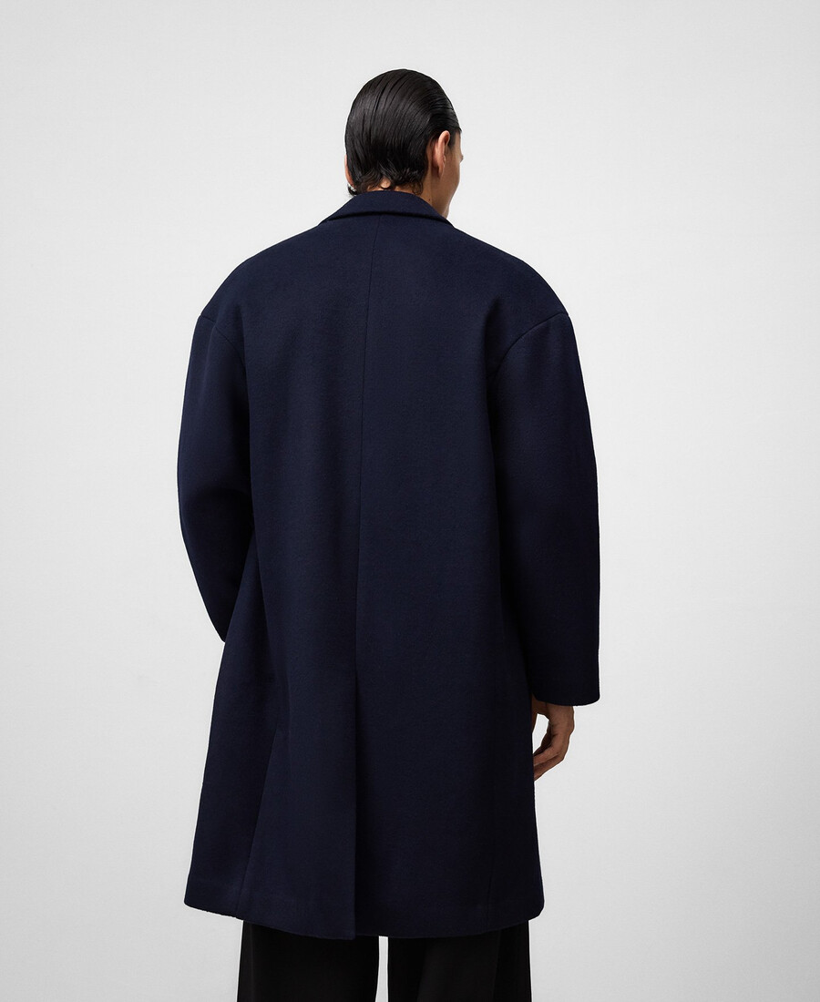 cappotto in misto lana da uomo