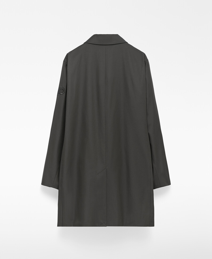 trench uomo con collo alla francese