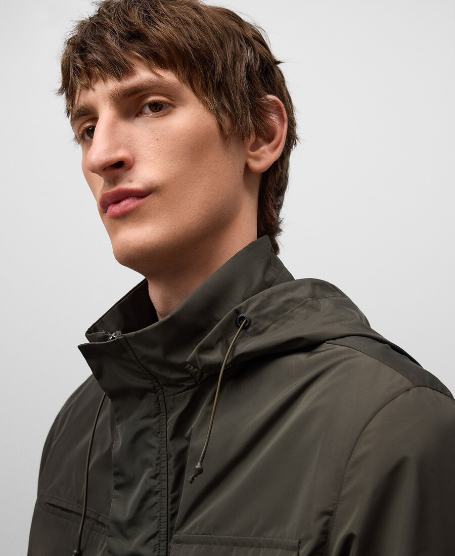 giacca sahariana in nylon da uomo