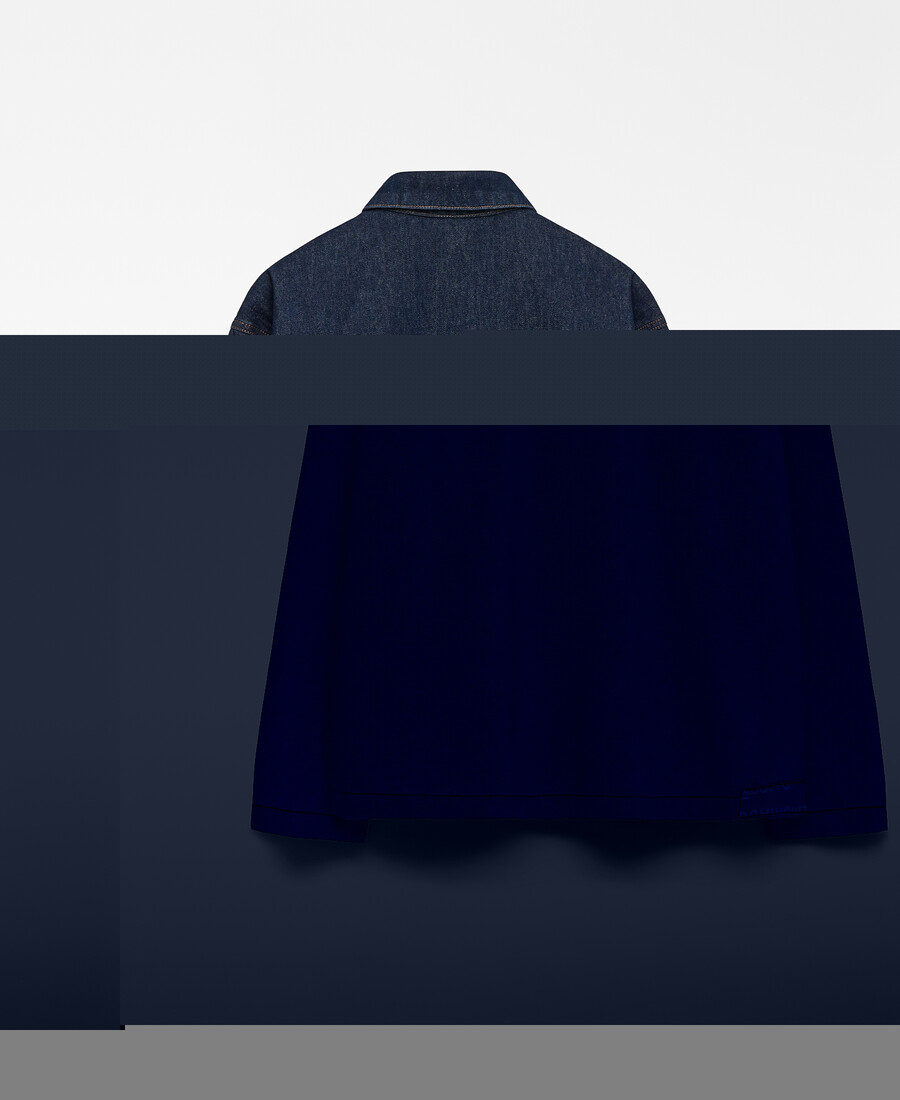 giacca in denim di cotone da uomo
