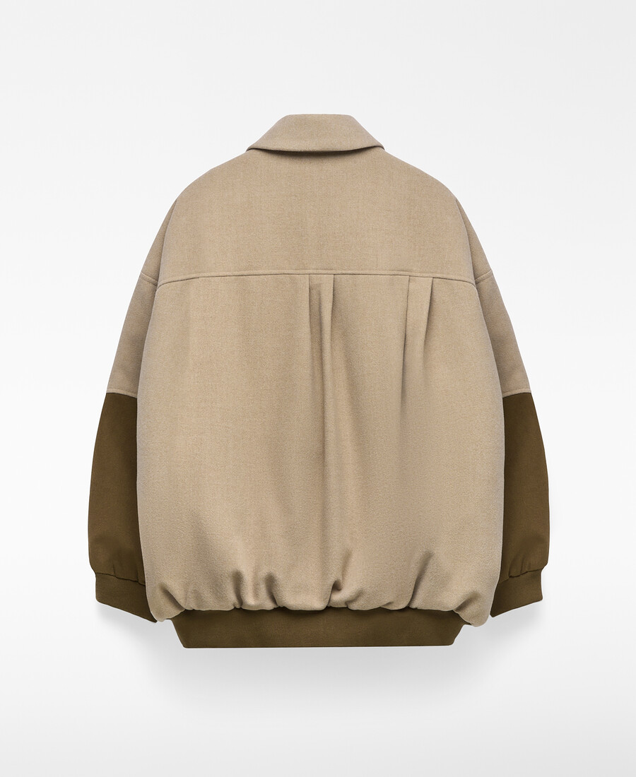 giubbotto bomber in tessuto misto uomo