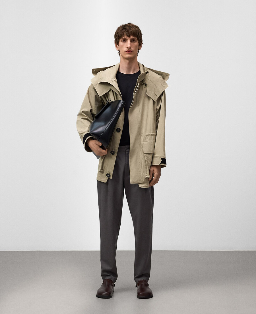 parka tecnico corto uomo