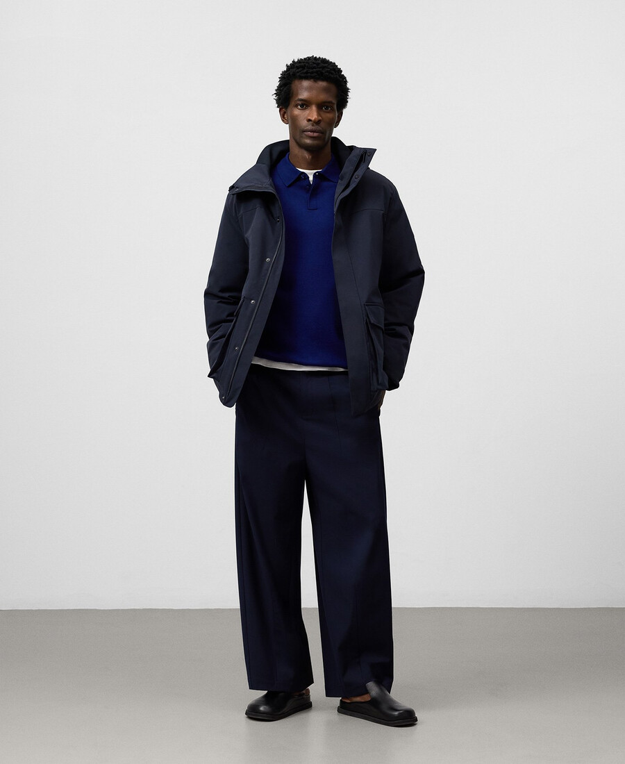parka corto con cappuccio uomo