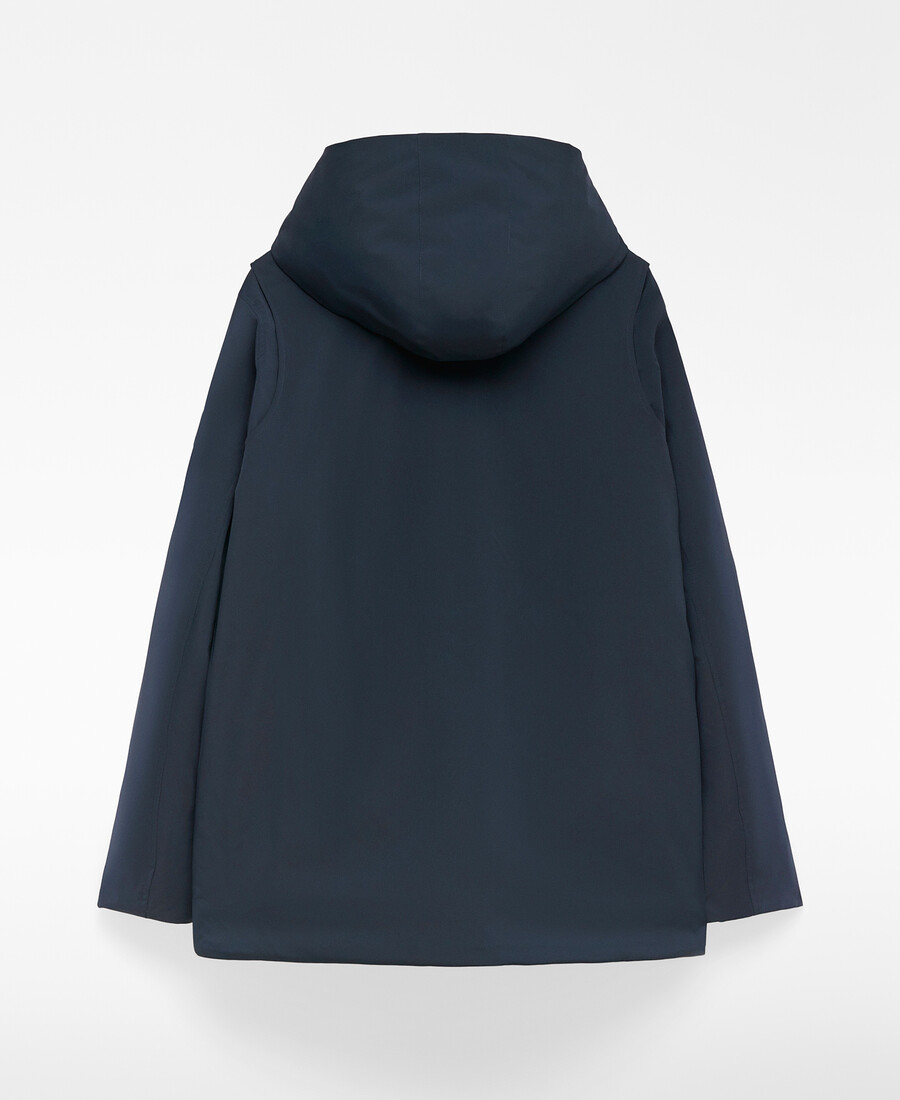 parka corto con cappuccio uomo