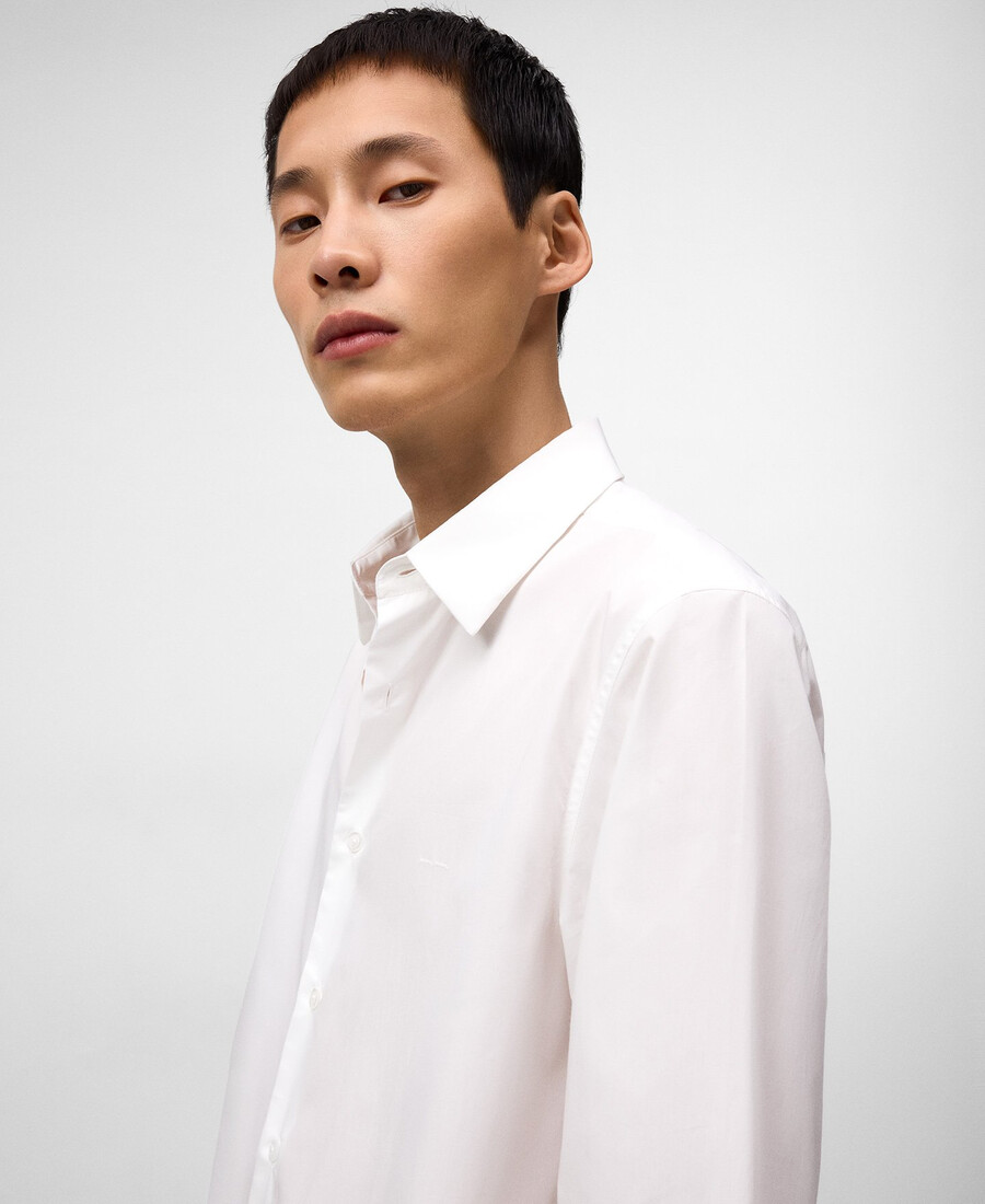 camicia da uomo con colletto alla francese vestibilità regolare