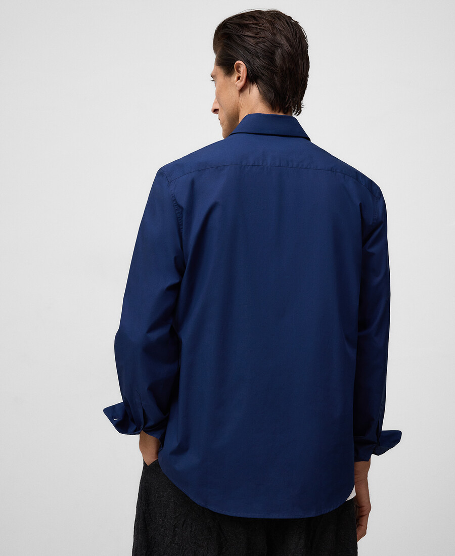 camicia da uomo con colletto alla francese vestibilità regolare