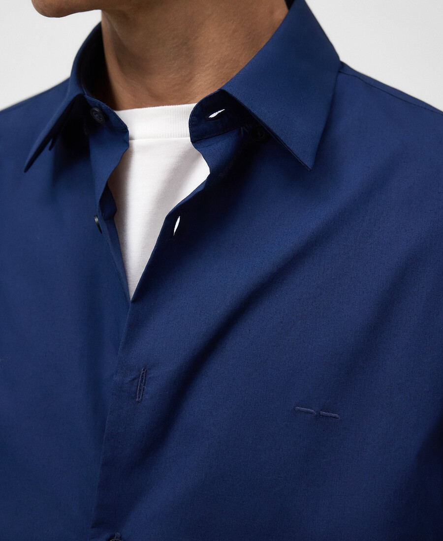camicia da uomo con colletto alla francese vestibilità regolare