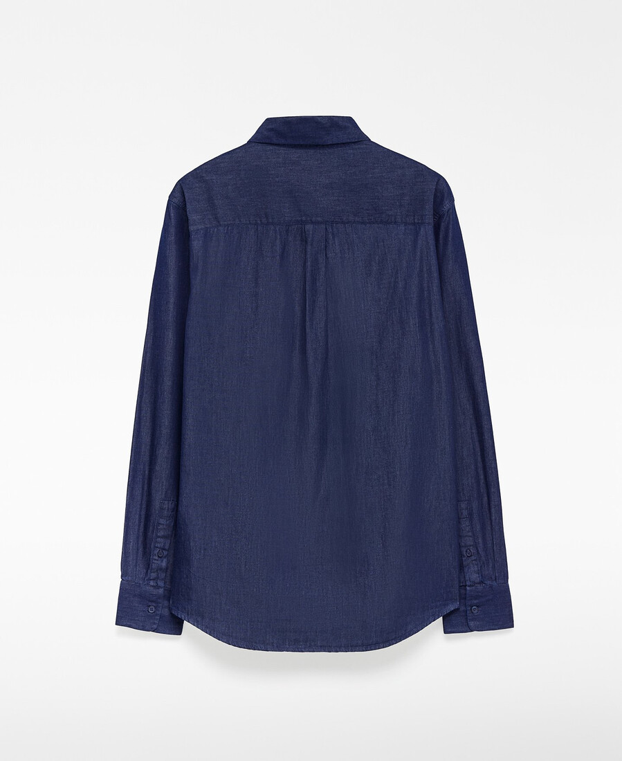 camicia uomo regular fit in denim di cotone