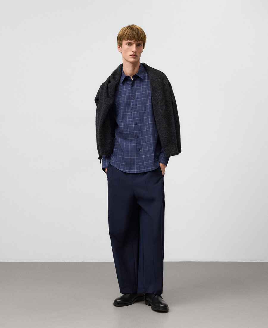 camicia a quadri regular fit da uomo