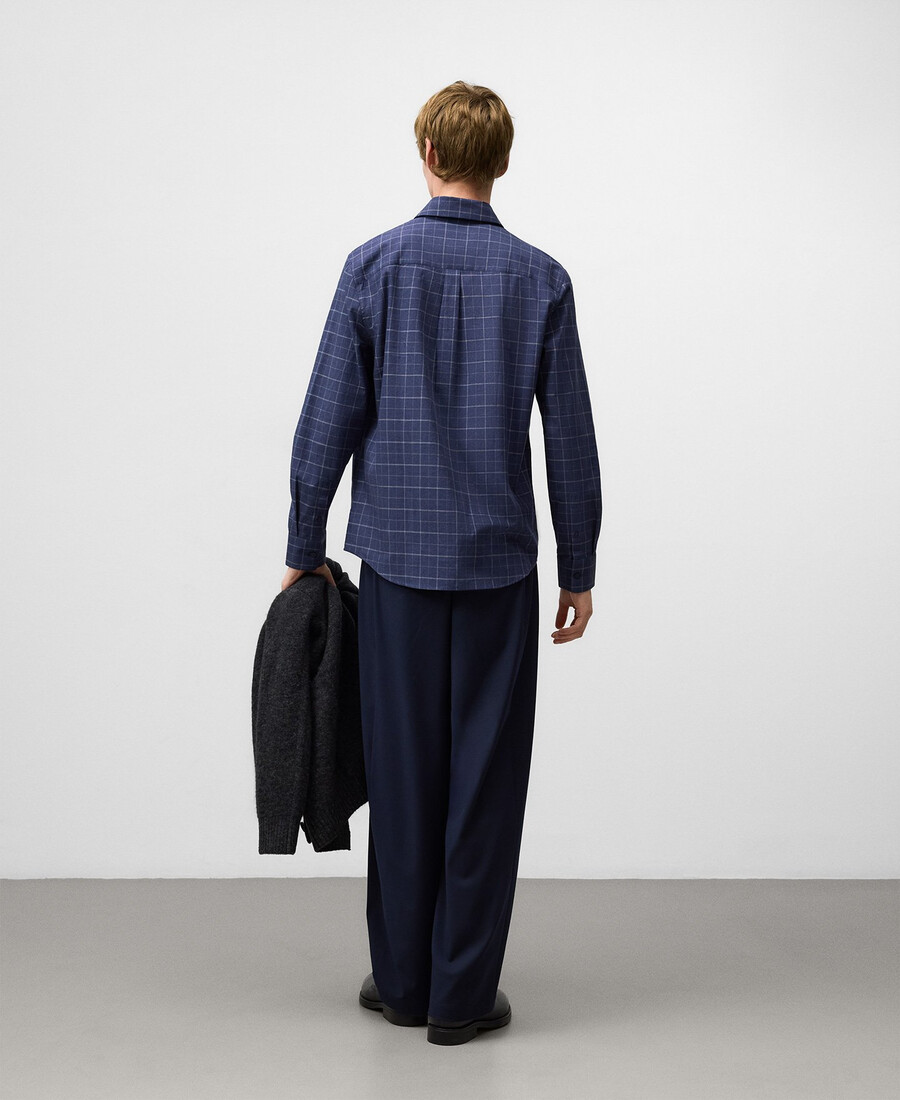 camicia a quadri regular fit da uomo