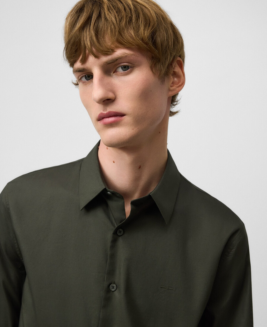 camicia da uomo con colletto alla francese vestibilità regolare