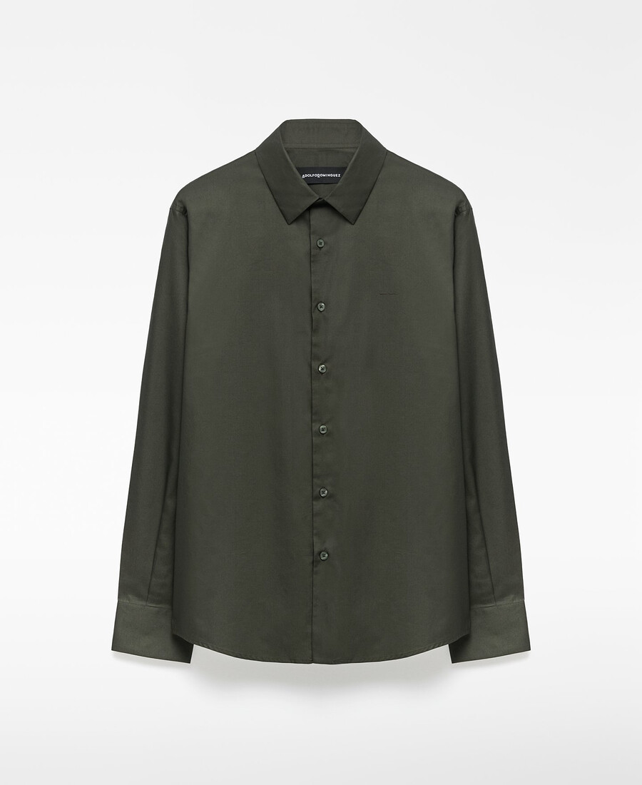 camicia da uomo con colletto alla francese vestibilità regolare