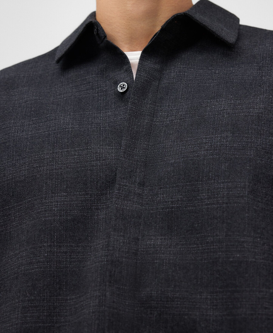 camicia a quadri oversize da uomo